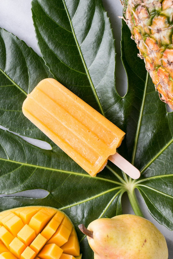 Tropical Protein Popsicles Recipe 🍌🍍🍊